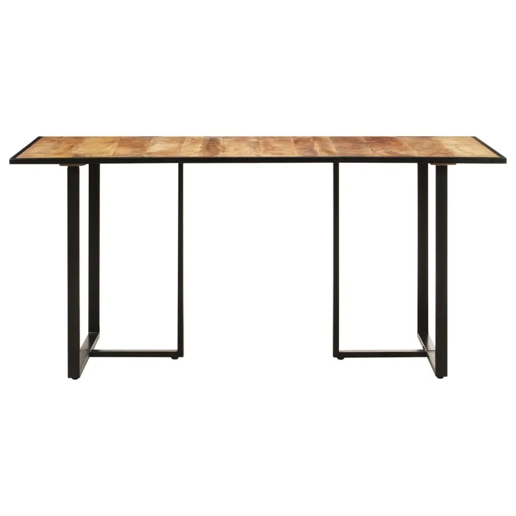 Table bois de mangue rugueux 200 cm : robustesse et design artisanal