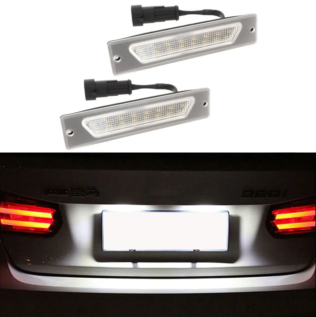 2x Luci Targa LED Fiat Ducato Citroen Jumper Peugeot Boxer 94-02