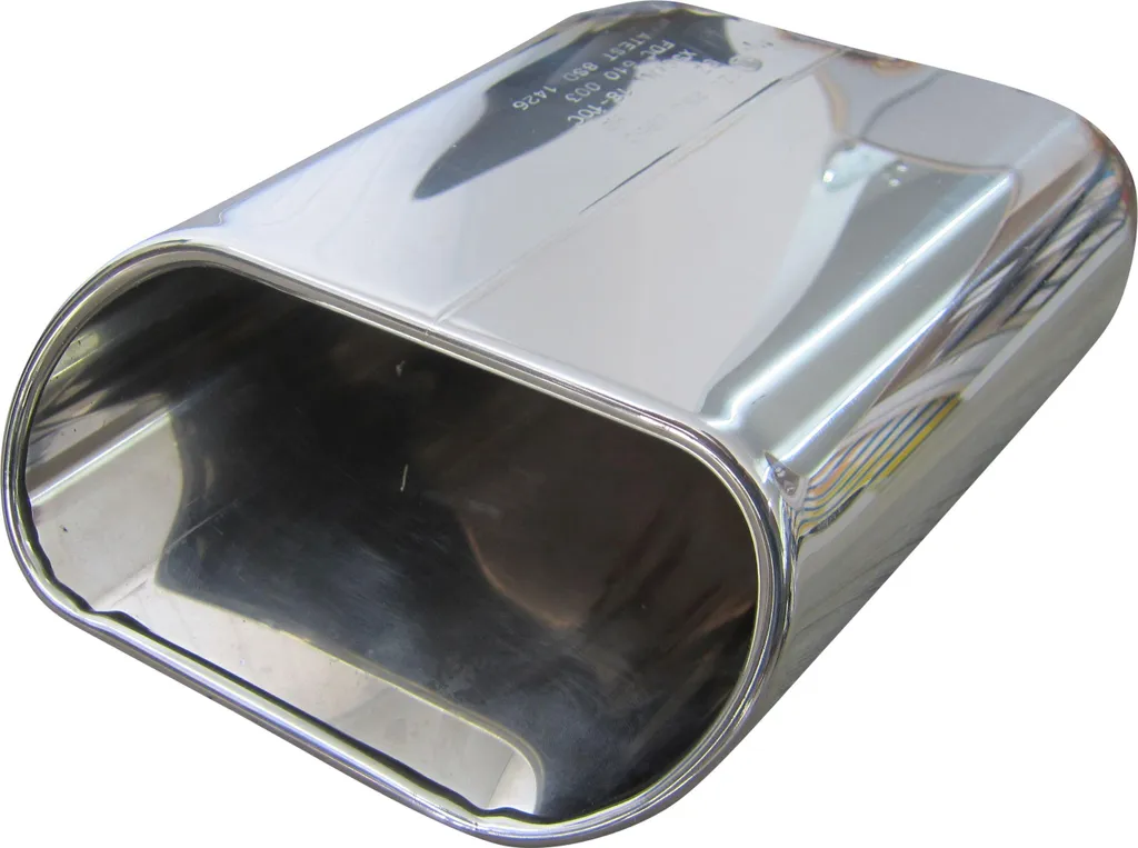 Tube d'échappement en inox 50mm qualité d'origine avec sortie profil ovale