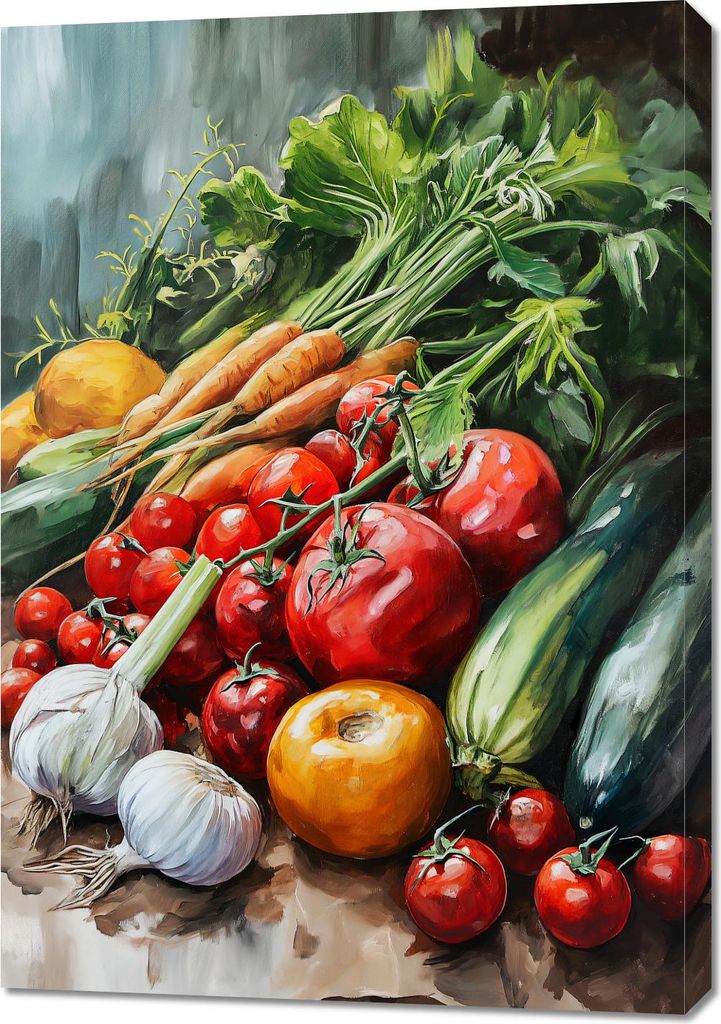 Bild 70x100cm Reichtum der Gartenernte