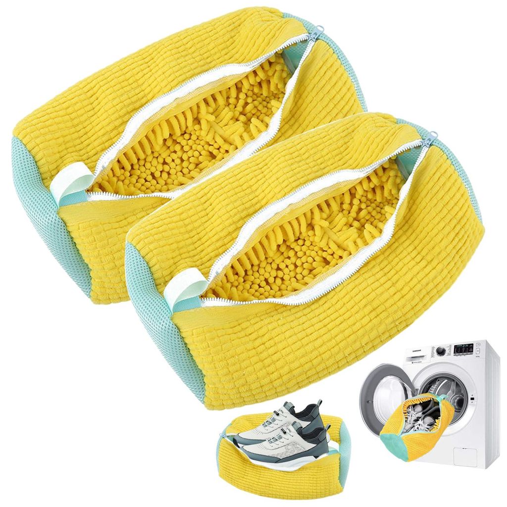 Schuhbeutel für die Waschmaschine, Schuhwaschbeutel, Sneaker-Waschbeutel mit 360°-Anti-Pilling-Reinigung, wiederverwendbarer Schuhbeutel für all...