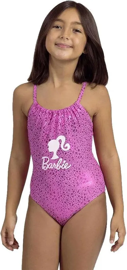 Maillot de bain fille 12 ans Barbie rose : confort sans irritation