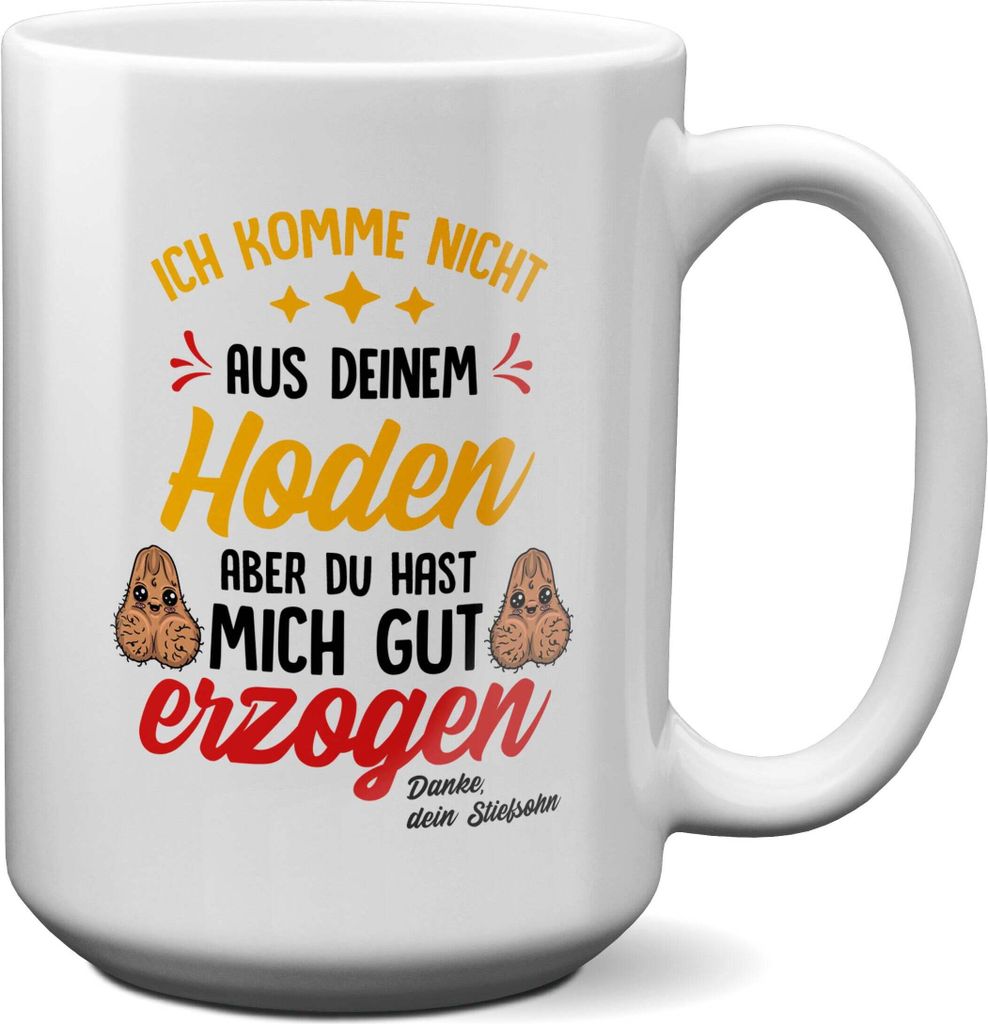 22Feels XL Tasse Stiefpapa Geschenk von Stiefsohn Vatertag Bonuspapa Stiefvater Geburtstag Herrentag Weihnachten Patchwork Stiefeltern Kaffeetasse ...