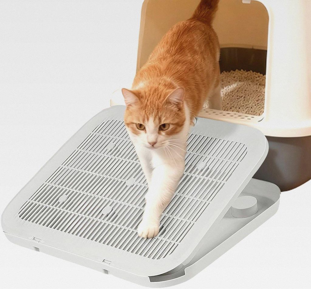Katzenstreufänger, doppellagig, wasserdicht, rutschfest, Haustierzubehör, Katzenstreufangmatte, für drinnen und draußen, Heimkäfig, Eingang, E...