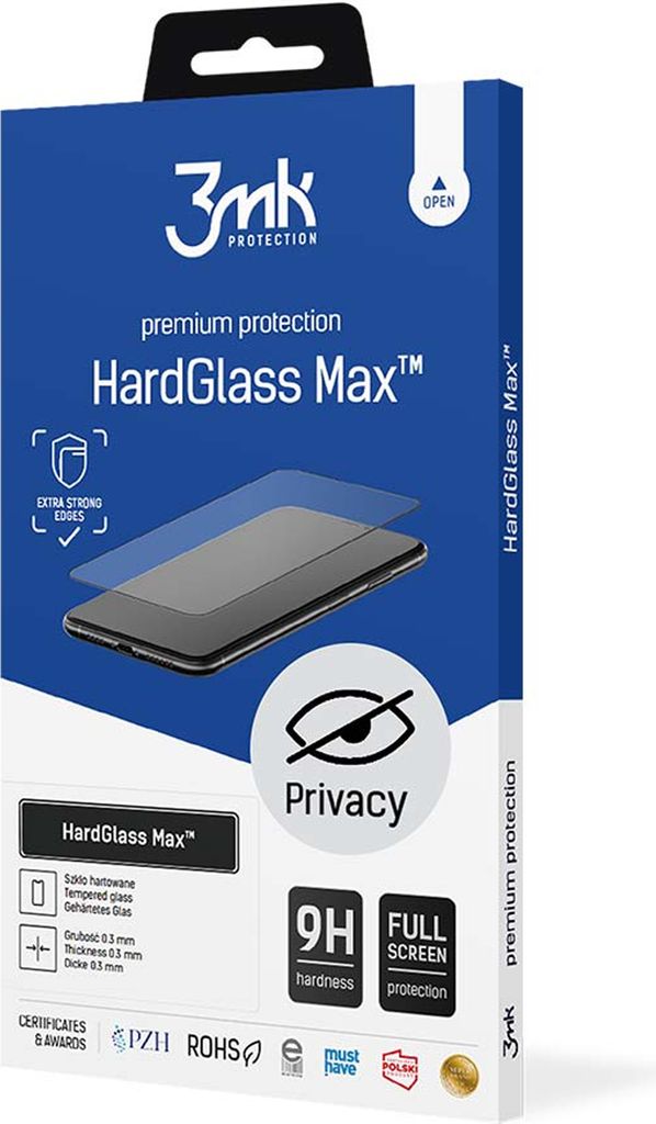 3mk Display Gehrtetes Glas HardGlass Max Privacy fr Apple iPhone Xs 0,3mm 9H