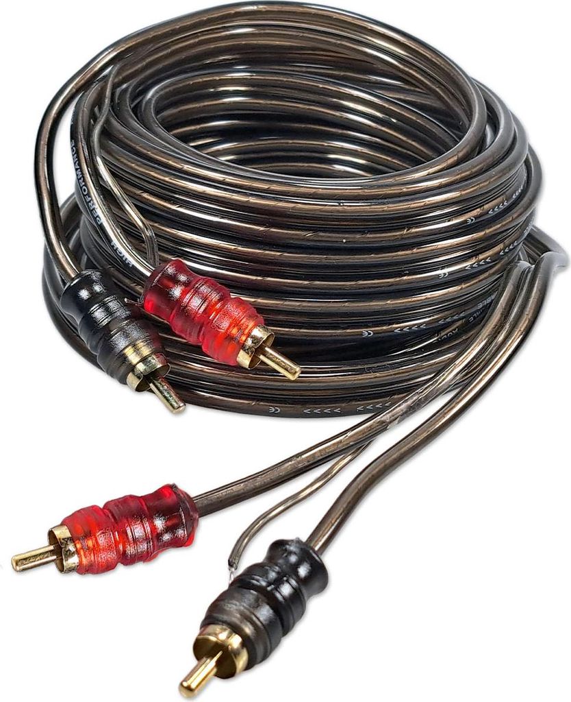 Cinchkabel | Stereo | mit Remoteleitung | RCA zu RCA | Schwarz | 5 Meter