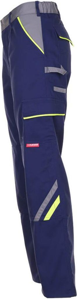 Planam Bundhose Visline, Gr. 70 marine/gelb/zink Produktbild 