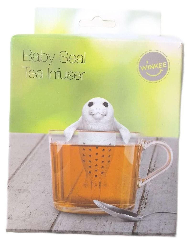 Winkee - Cute Animal passoire à thé phoque | Oeuf à thé Image du produit 