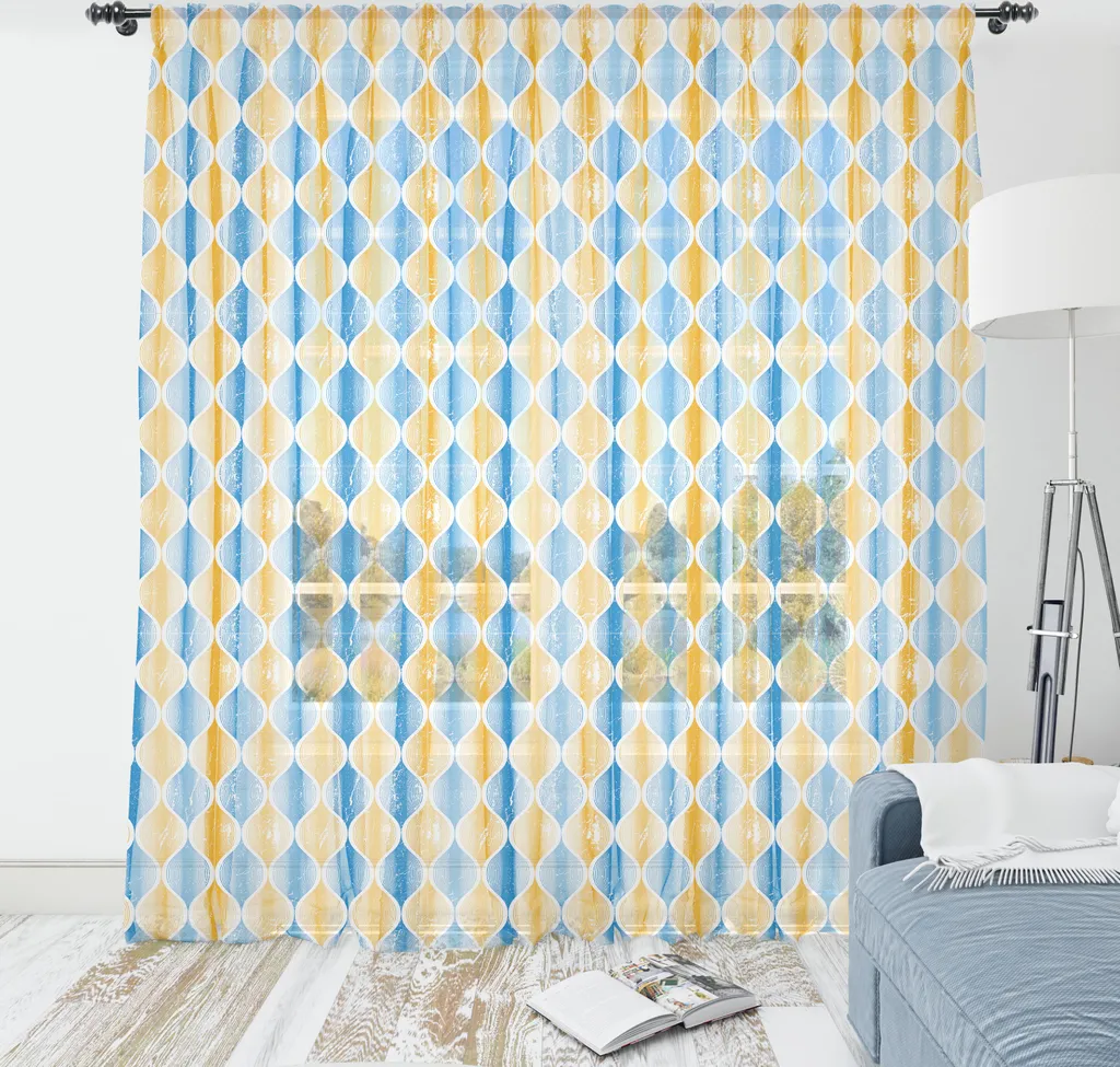Arazzo Murale Blu e Arancione ABAKUHAUS - Arte Tessile 210x274