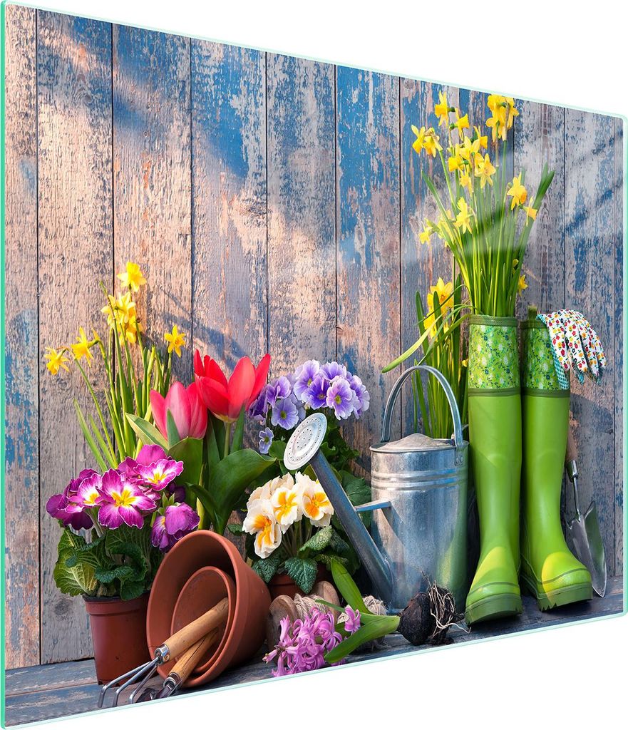 Glasschneidebrett 52x30 Garten