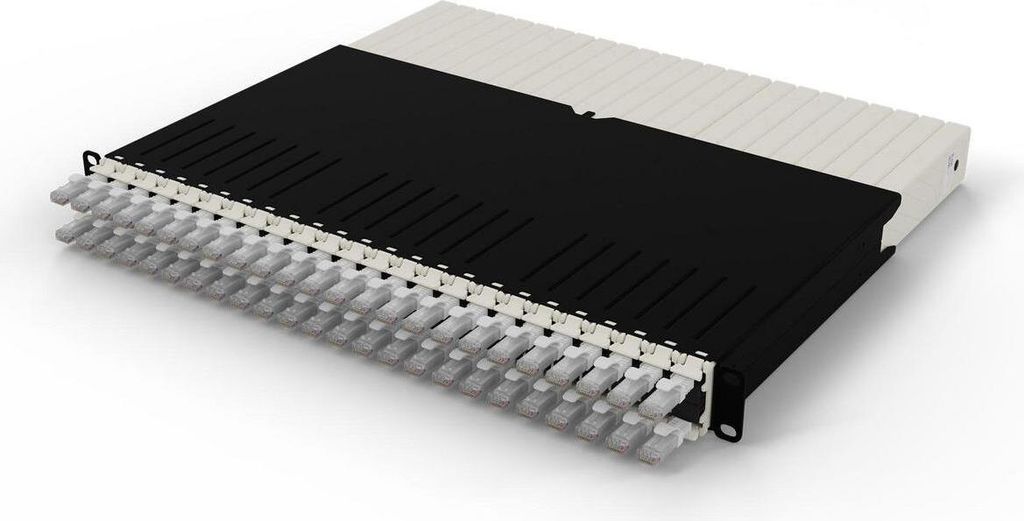 PATCHBOX .one / 8RU / UTP / White, 0,8 m, Cat6a, U/UTP (UTP), RJ-45, RJ-45, Weiß
