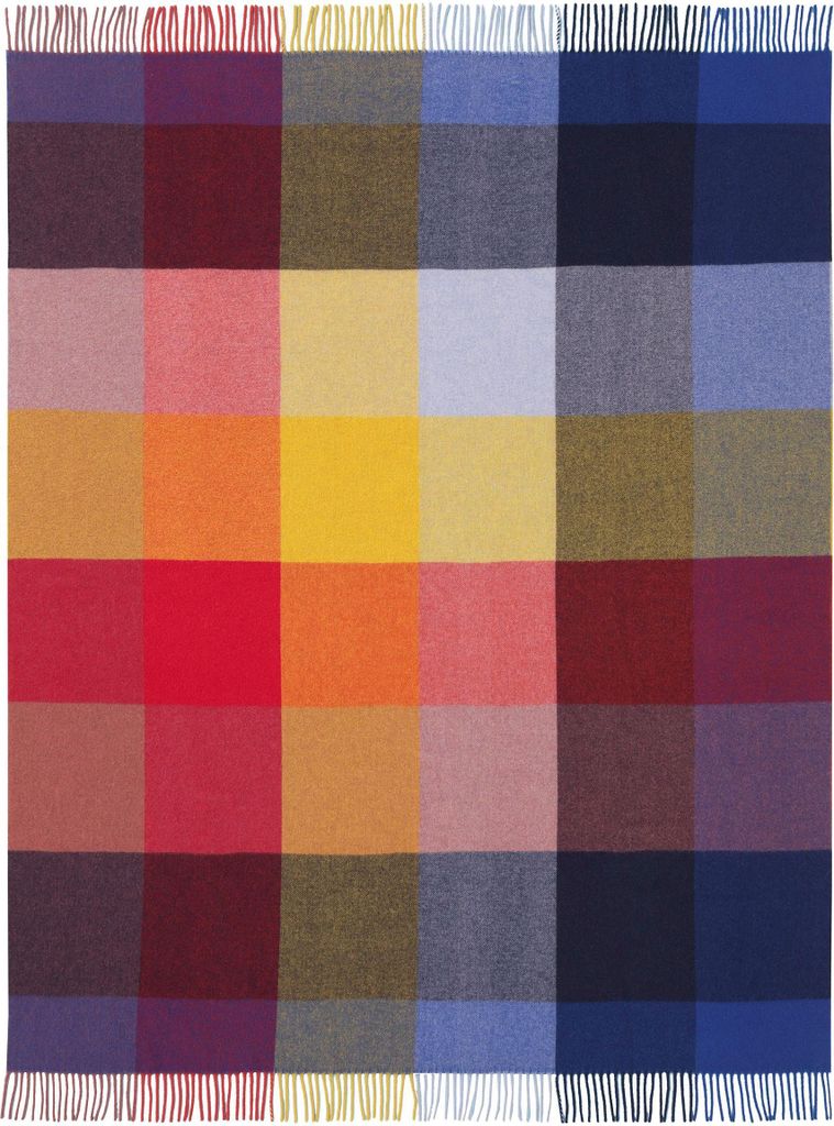 Biederlack Kaschmirplaid Farbe Bright Square Größe 130 x 170