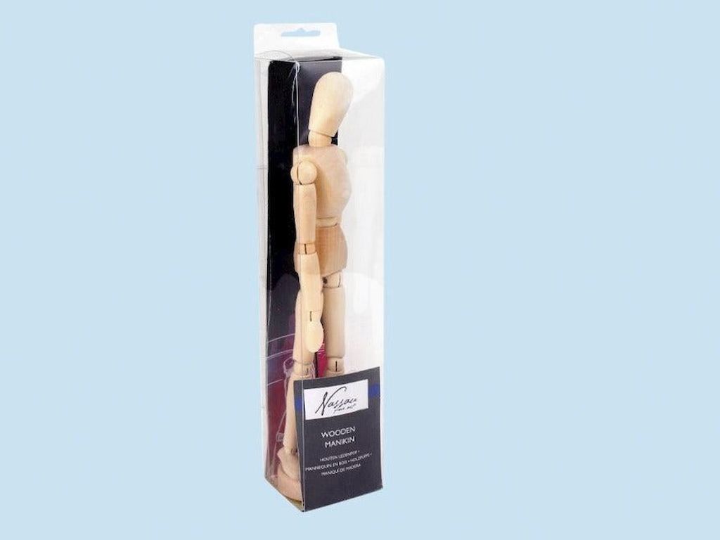Nassau Holz Schaufensterpuppe 30 cm männlich Künstler Modellpuppe