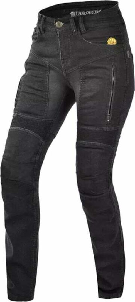 Trilobite Parado Slim Damen Motorradjeans, schwarz, 26/32