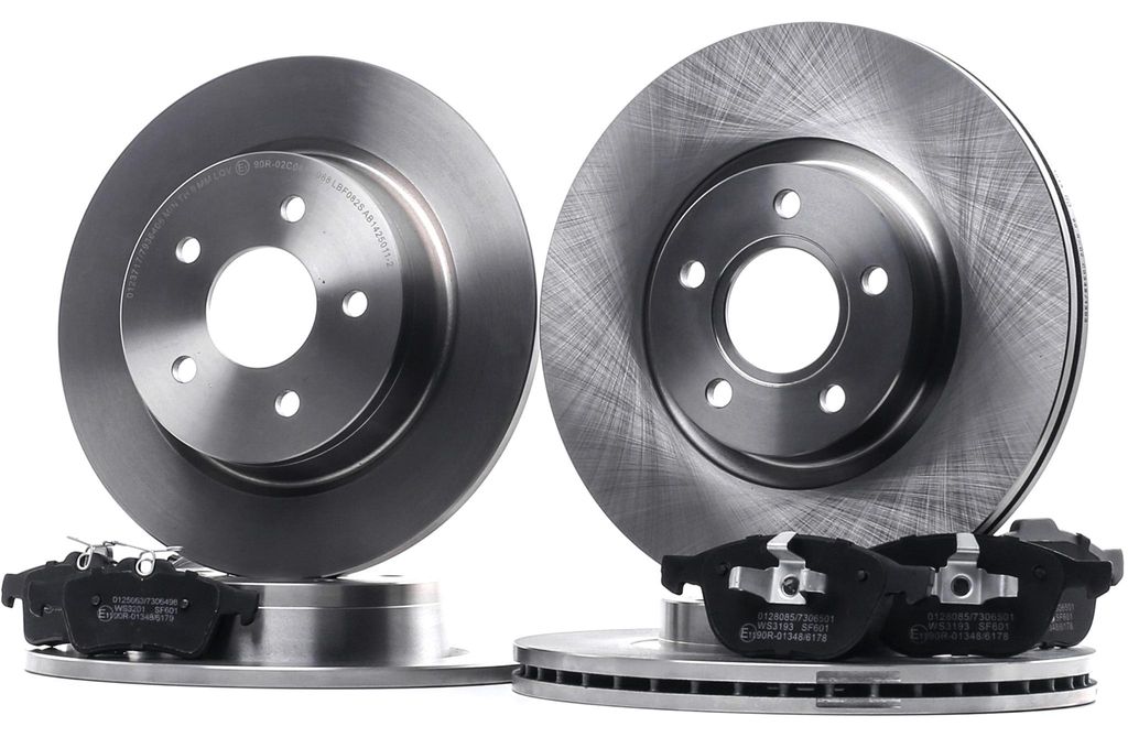STARK Bremsen Set Vorne Hinten Bremsscheiben und Beläge für FORD Kuga Mk2 (DM2) 300,0 280mm