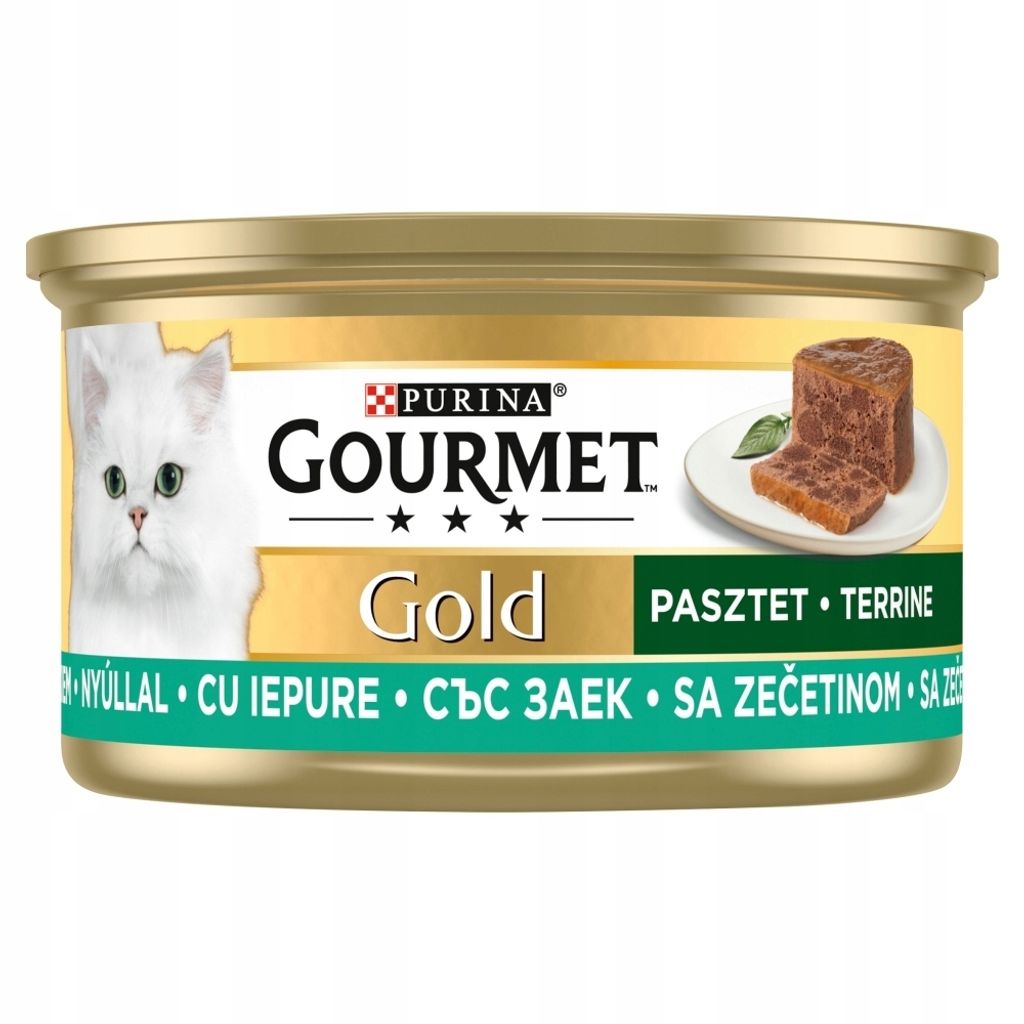 GOURMET Gold Kaninchen - Nassfutter für Katzen - 85g