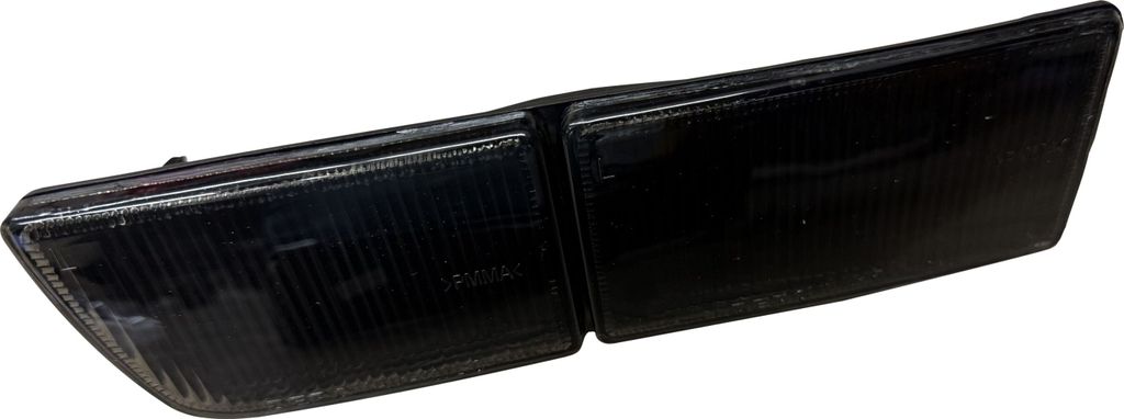 LINKS Lange Blende Doppelblende für Frontblinker Schwarz Smoke für VW Golf 3