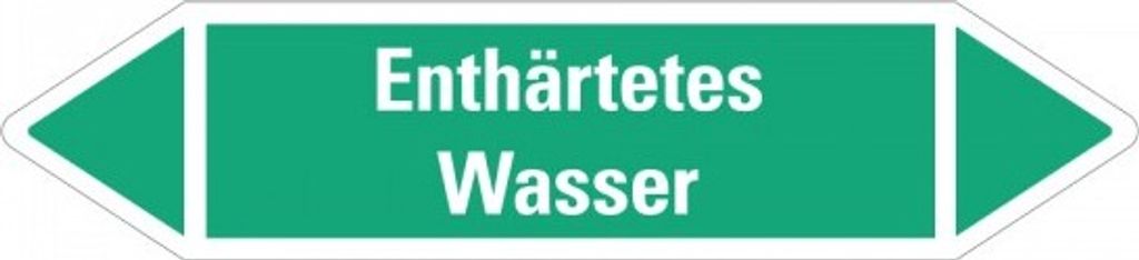 Dreifke Aufkleber I RKZ-Etikett Enthärtetes Wasser, grün/weiß, ab Ø 90mm, 44...