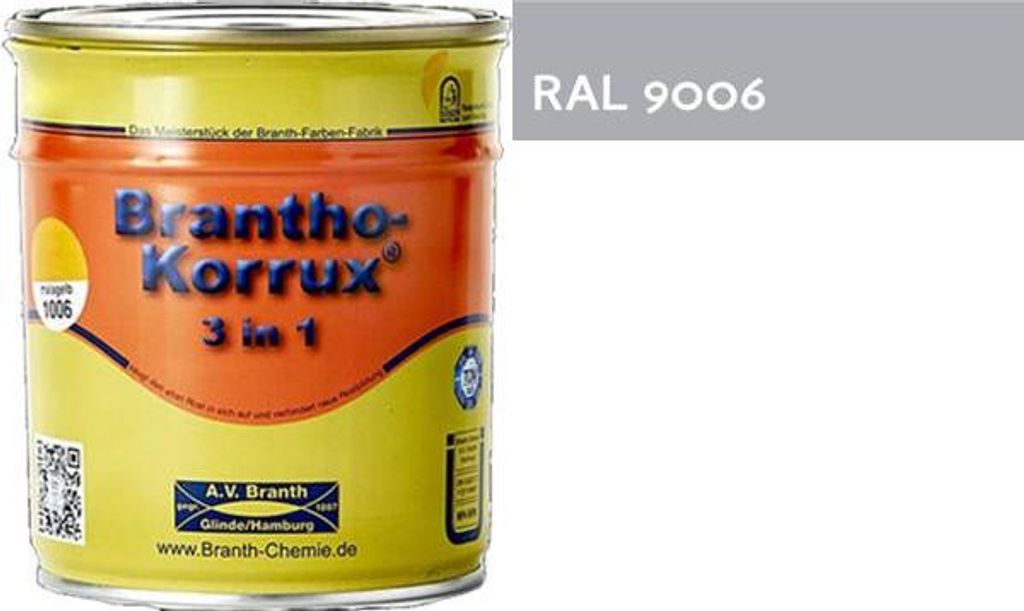 Brantho Korrux "3in1" Rostschutzfarbe 750ml seidenglänzend Produktbild 
