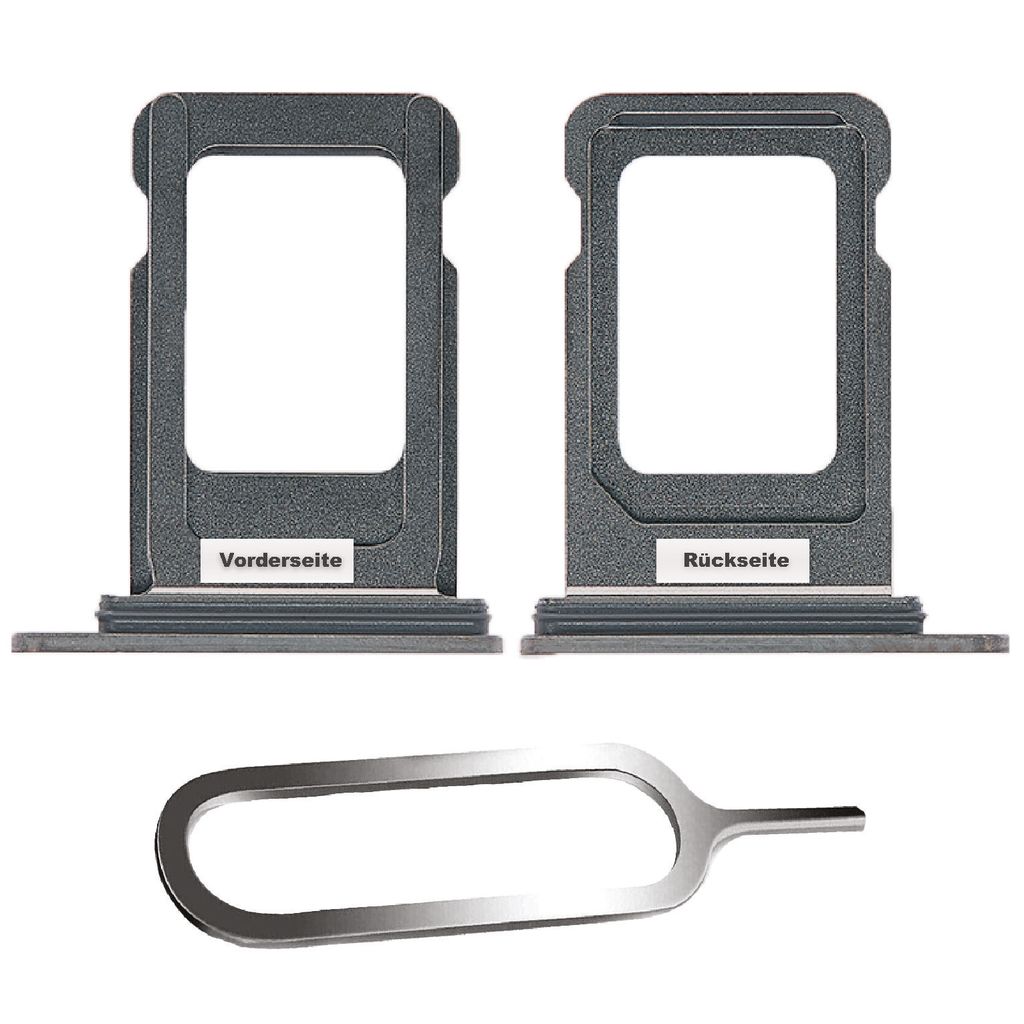 iPHONE 13 PRO / MAX SIM KARTEN HALTER TRAY ADAPTER FACH STECKER SLOT CARD + NADEL GRAPHIT