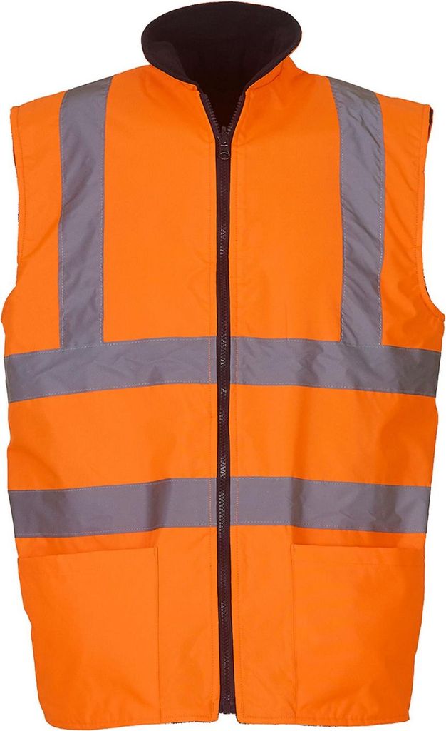 Yoko - Weste wendbar für Herren/Damen Unisex PC7413 (L) (Orange)