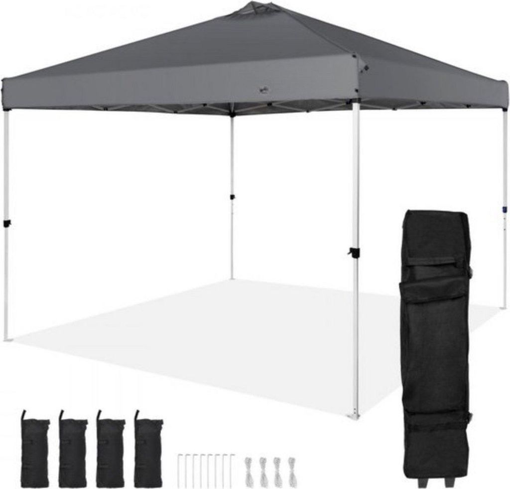 Pavillon – Überdachung / Pergola – Lounge – 305x305x320cm – Pop-up Gartenzelt – 6–8 Personen – Inkl. Aufbewahrungstasche