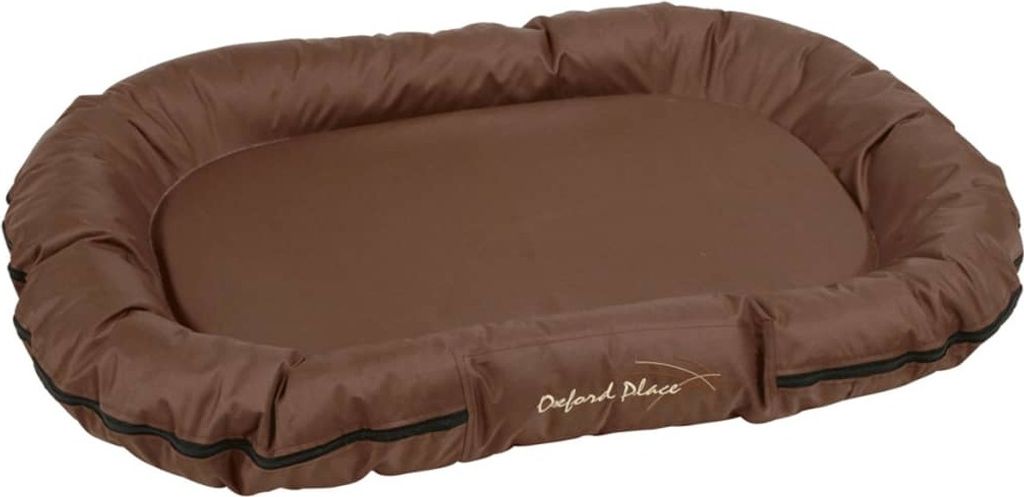 Kerbl Liegekissen Oxford Place (Farbe braun 100 x 70 x 15 cm, waschbar) 84992