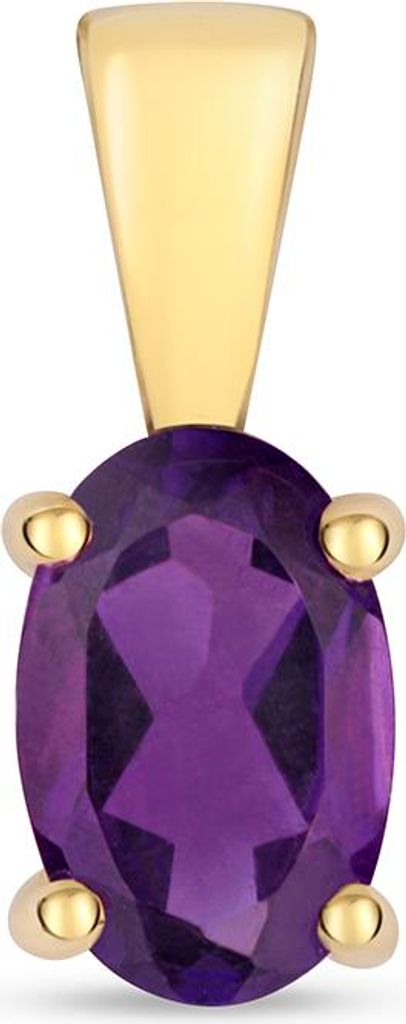 9 Karat (375) Gold Damen - Anhänger mit Amethyst - 11mm*4mm; TRS3384