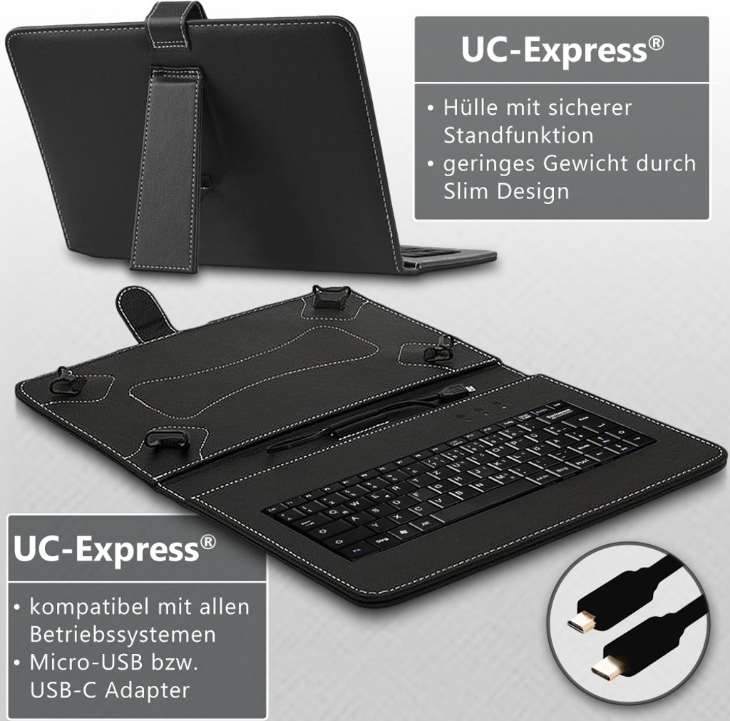 Hülle Tastatur für Samsung Galaxy Tab A9+ / A9 Plus Tasche Produktbild 6