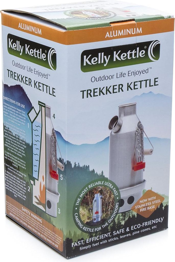 Trekker Kelly Kettle 0.6ltr (Aluminium) - Camping Kessel und Herd