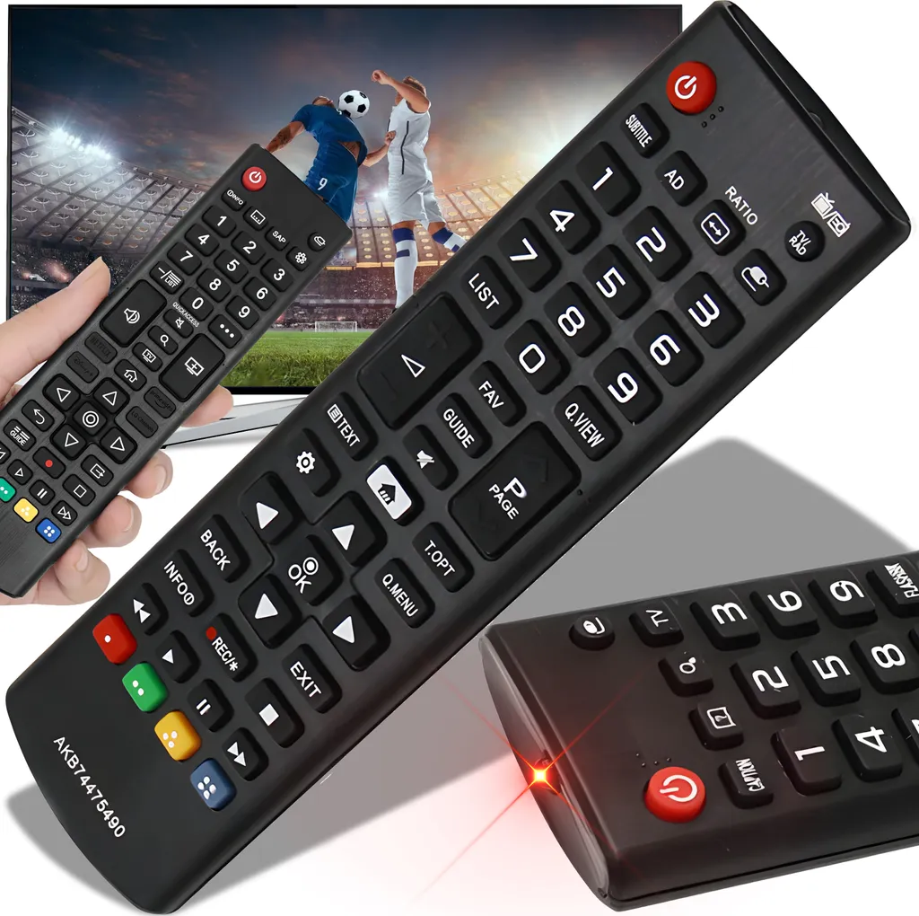 Telecomando di ricambio per LG TV SMART Universal tutti i modelli AKB75095308 AKB75675311 AKB76037605 TV Ultra HD TV 42LN5708 42LN5758 nero Retoo