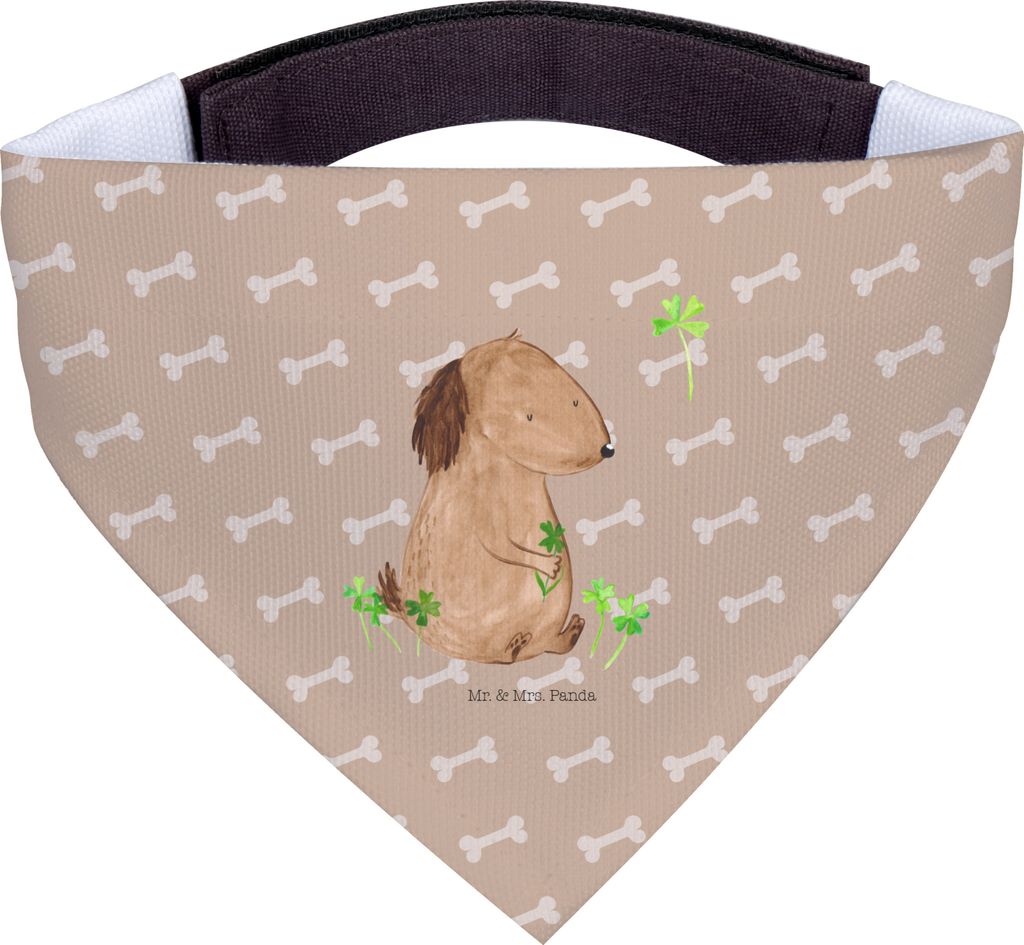 Mr. & Mrs. Panda Hund Halstuch Hund Kleeblatt - Hundeglück - Geschenk, Sprüche, Hundehalstuch, Viel Glück, Hunde, Hunde-Halstuch, Für, Süß
