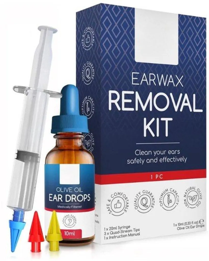 Spray auriculaire à l'huile d'olive avec kit de 3 embouts lavables