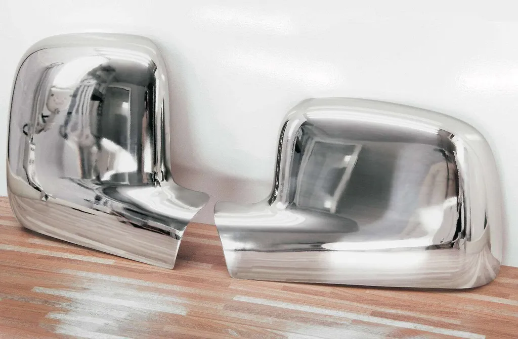 Rétroviseurs inox VW T5 et Caddy III : finition chrome haute qualité
