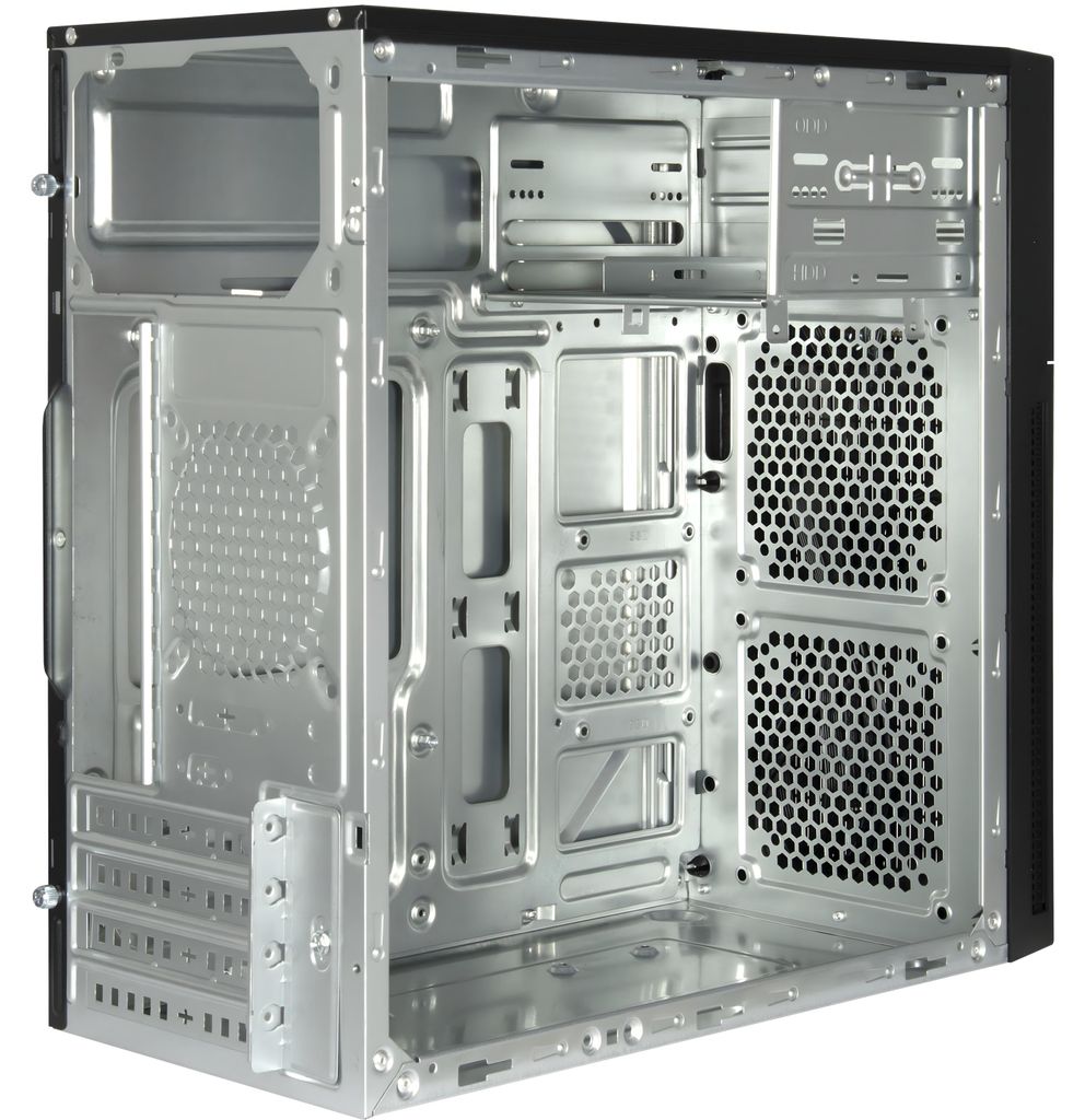 Inter-Tech IT-6521 Straight, Micro Tower, PC, Černá, Micro Obrázek produktu 