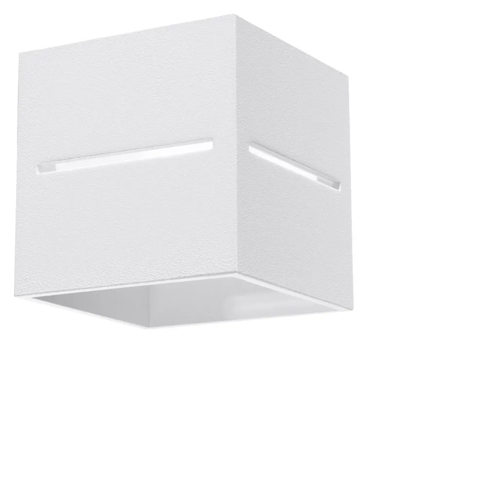 Lampada da parete LOBO bianco 1xG9 8W alluminio 10x12x10cm Sollux Lighting