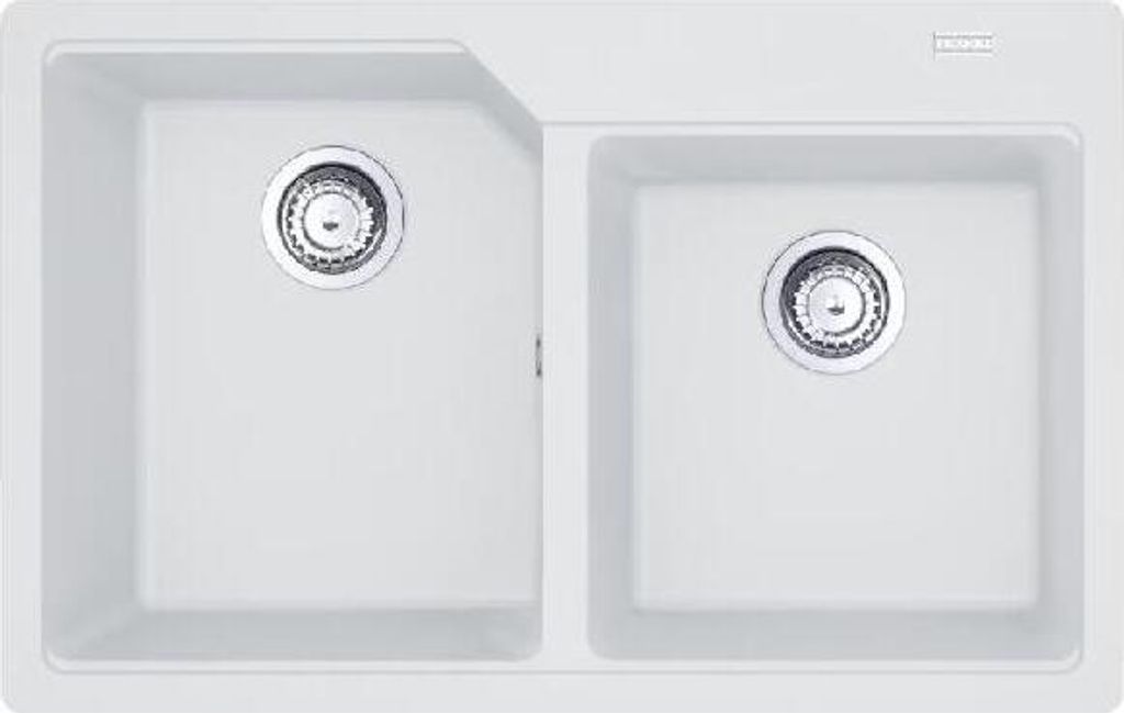 Franke Urban - Fragranit Küchenspüle UBG 620-78, 780x500 mm, eisweiß 114.0700.116