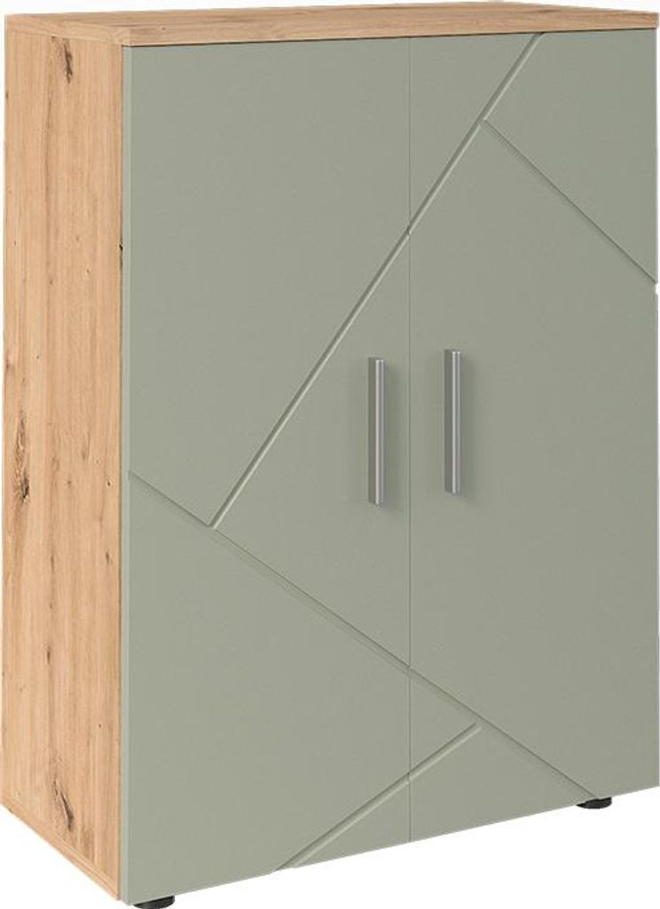 Midischrank Vicco Irma Salbeigrün 60 x 81 cm, Model 59031 Produktbild 