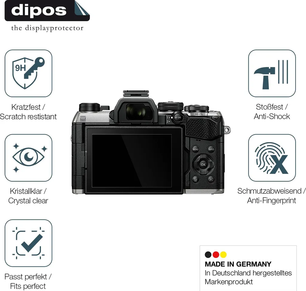 Pellicola Vetro 9H Olympus OM System OM-5 Mark II dipos 2 Pezzi - 7