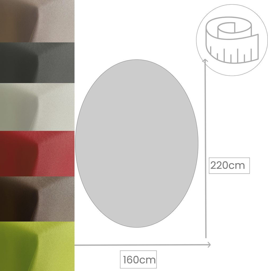 NYVI Gartentischdecke XXL 50x200cm Anthrazit - Outdoor Tischläufer Mit Lotuseffekt