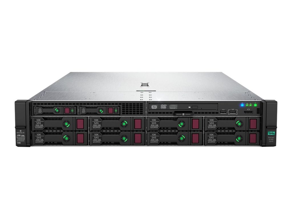 HPE ProLiant DL380 Gen10 SMB Networking Choice - Server - Rack-Montage - 2U - zweiweg - 1 x Xeon Silver 4210R / 2.4 GHz - RAM 32 GB - SATA/SAS - Ho...