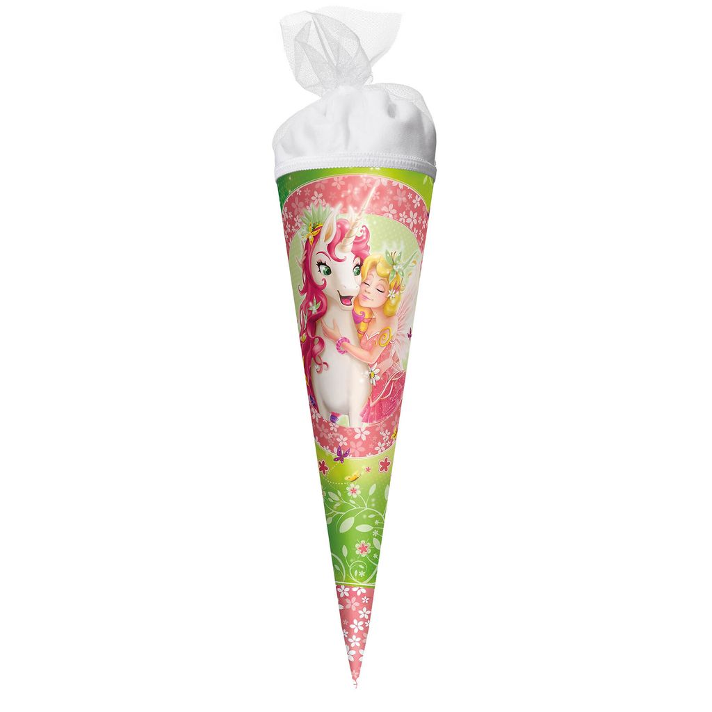 ROTH Geschenk-Schultüte klein Einhornglück 50 cm rund Produktbild 