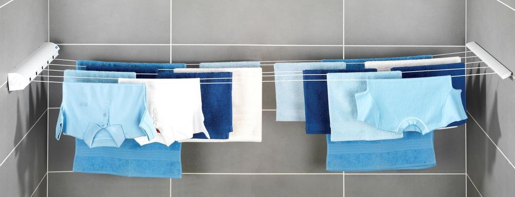 Suszarka na pranie rozwijana WENKO, 5 sznurków do suszenia Zdjęcie produktu 6