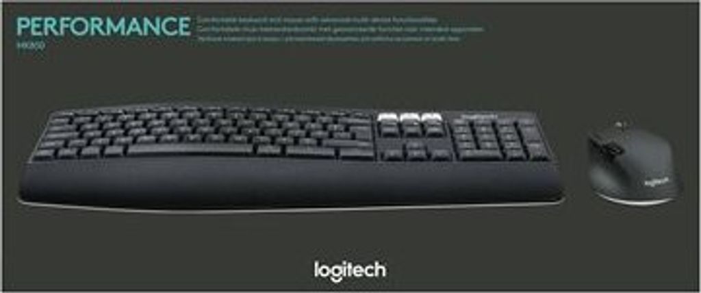 Logitech MK850 - Standard - Kabellos - RF Wireless + Bluetooth - AZERTY - Schwarz - Maus enthalten