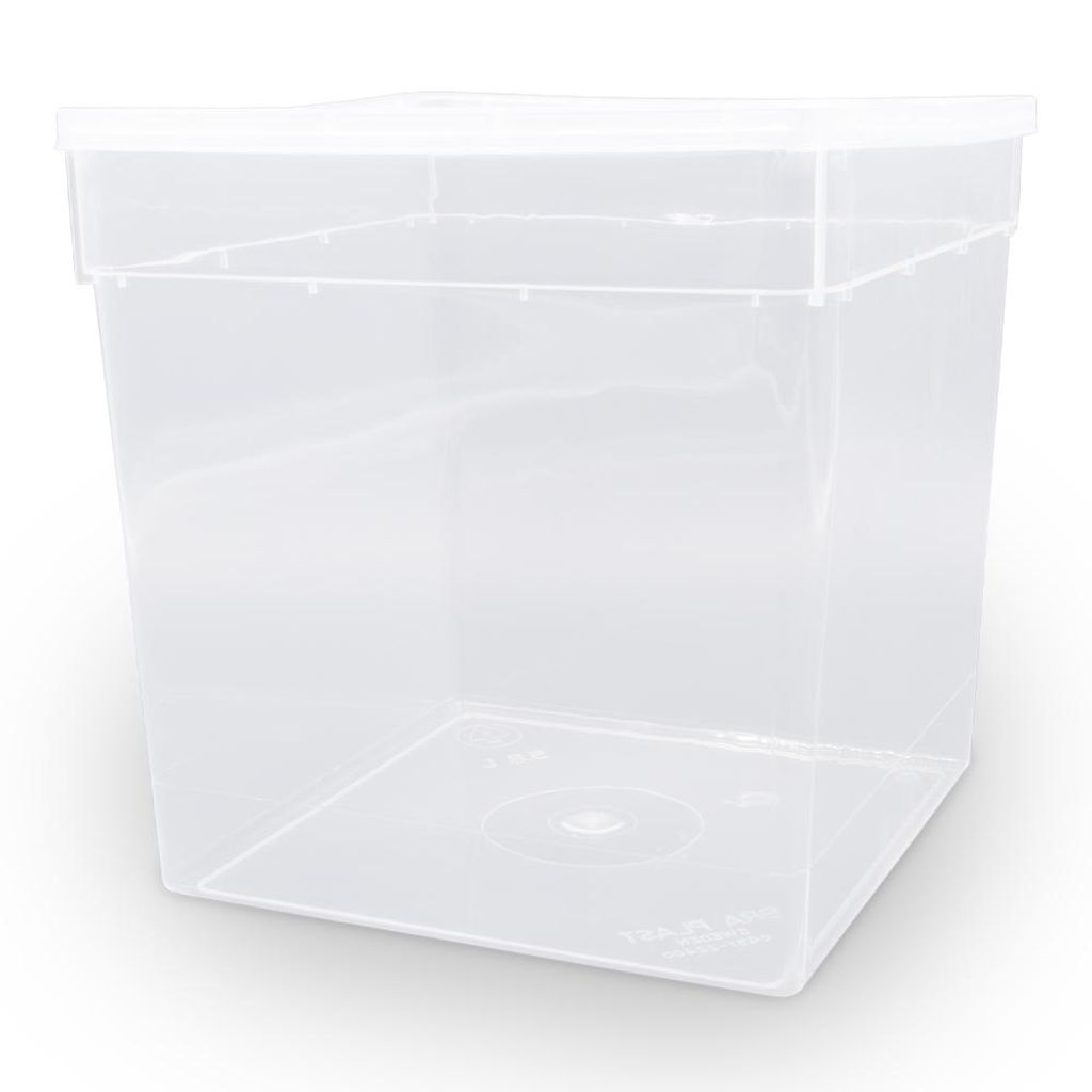 Dose 5,8 Liter – 18,5 × 18,5 × 19 cm – Transparent mit Produktbild 