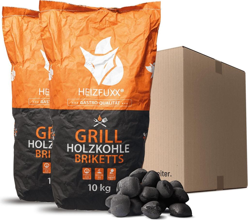 Heizfuxx Grillbriketts 10kg x 2 Sack 20kg Produktbild 