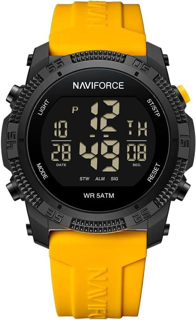 Watch Herren wasserdicht Sportuhr,Uhr für,digital Stoppuhr Wecker Kautschukband Damen Armbanduhr Digitale Uhr mit EL-Hintergrundbeleuchtung