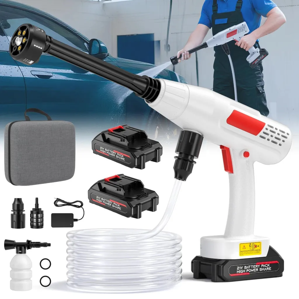 Nettoyeur haute pression pour lavage voiture et jardin batterie 21V 80b