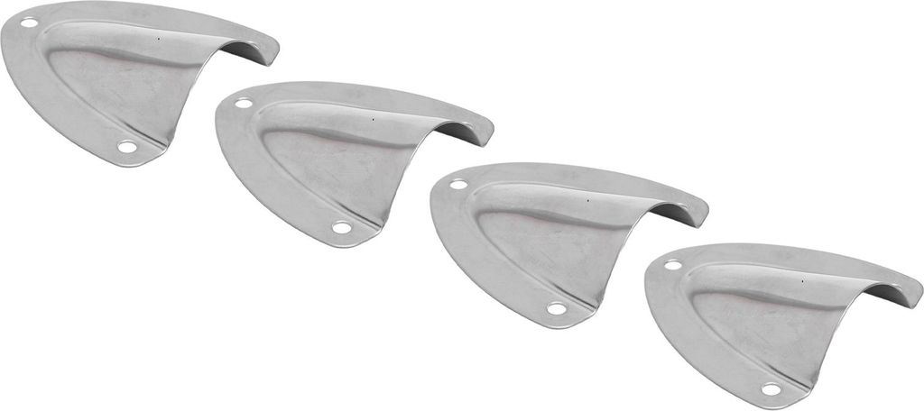 4pcs Marine Kabel Entlüftung Abdeckung spritzwassergeschützt ein Stück Struktur Edelstahl Clamshell Entlüftung Abdeckung für Boote RVs