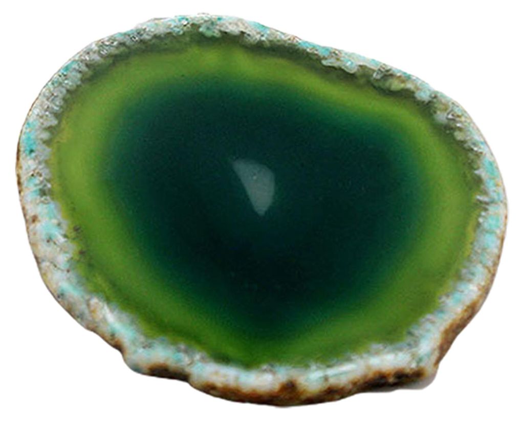 Polierter, gefärbter Untersetzer aus kompaktem Naturachat, geschnittener Untersetzer, Schreibtischdekoration